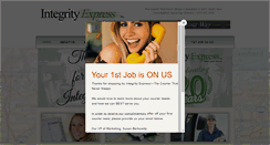 Desktop Screenshot of integrityexpress.com