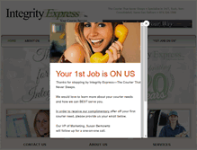 Tablet Screenshot of integrityexpress.com